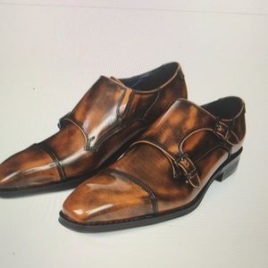 Business is dressed handsome cowhide black